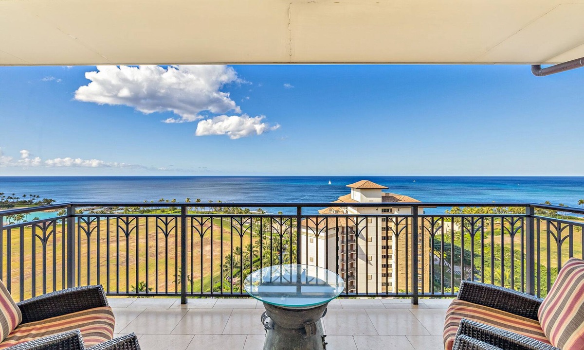 Ko Olina Condo | 16th Top Floor Penthouse w Panoramic Oceanview 3BR Suite at Beach Villas O-1602