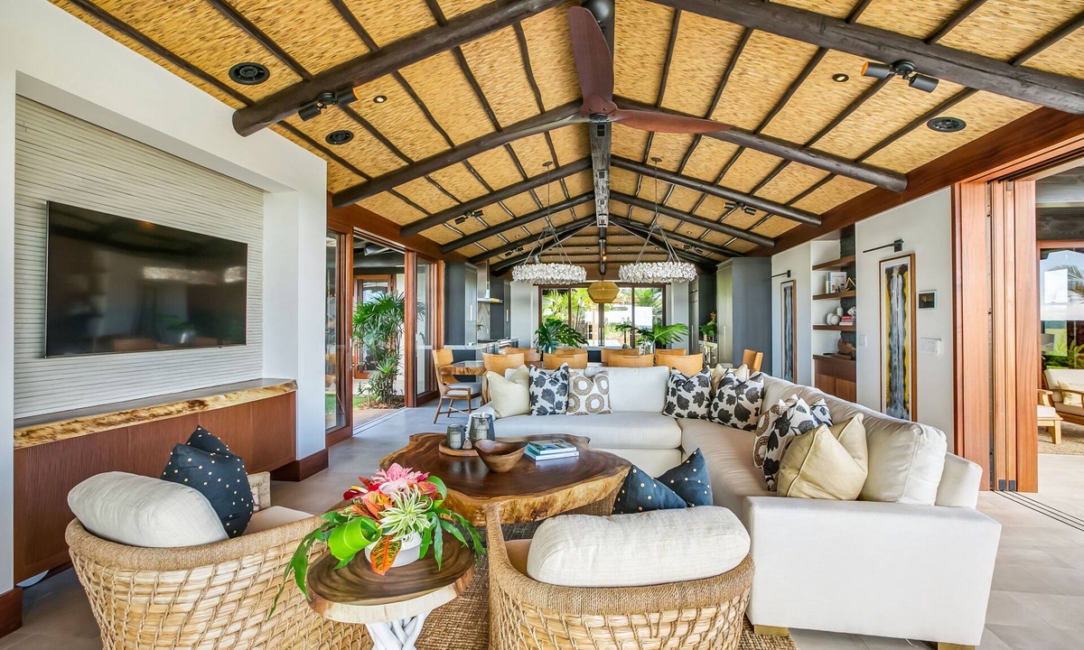 Koloa House | Hale Kahakai by Alekona Kauai: Luxury 4BR Bali-Inspired Home in Kukuiula w AC, private pool