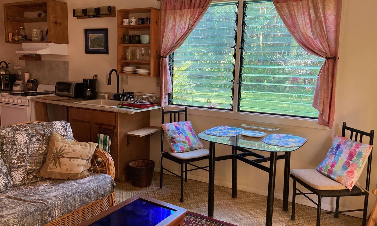 Keaau Apartment | Private Lanai, surrounded by flowers and trees, Near Ocean cliff-side walks