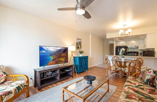 Nawiliwili Condo | Banyan Harbor #F71, Walk to Beach, Wifi, AC, Pool, Parking, Laundry