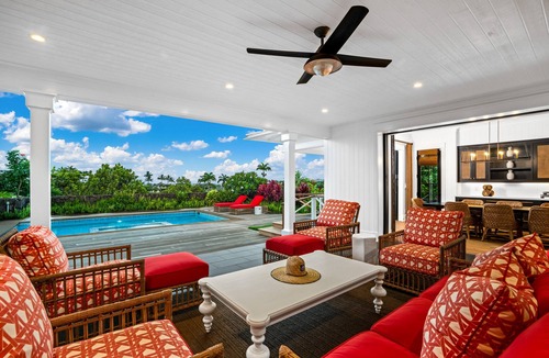 Poipu House | Hale Hikari by Alekona Kauai: 5BR Ocean View Home w AC, private pool, close to shopping, dining