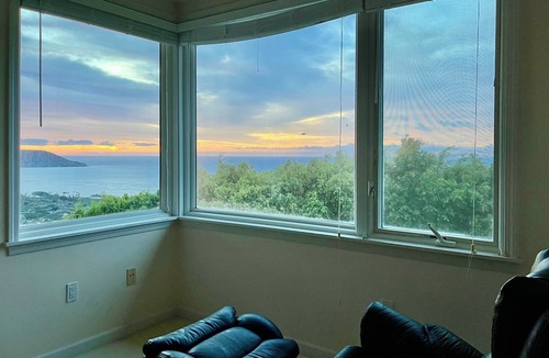 Kuliouou - Kalani Iki House | Kahala Kua Ocean-View Home, Private Gated Community, Extended Stays