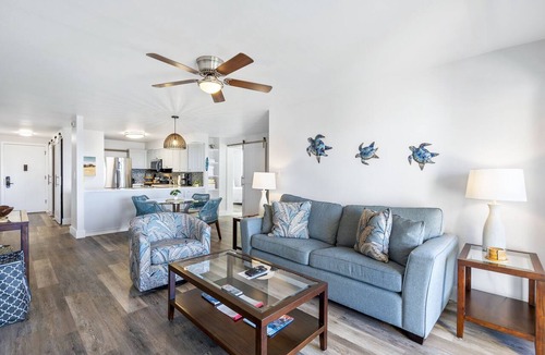 Kihei Condo | Kihei Akahi D-515: Newly Renovated Ocean View, No Carpet, 3 Zone Split AC, Wi-Fi