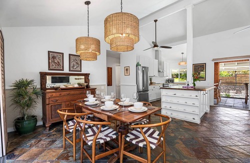 Keauhou House | Manukai Hale: Luxe Golf View, Pool, Boho Charm, & Prime Location Near Heeia Bay