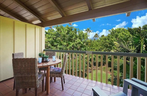 Poipu Apartment | NEW A/C - Two Bedroom Sleep 6 with Pool steps to Ocean and Amazing Sunsets!