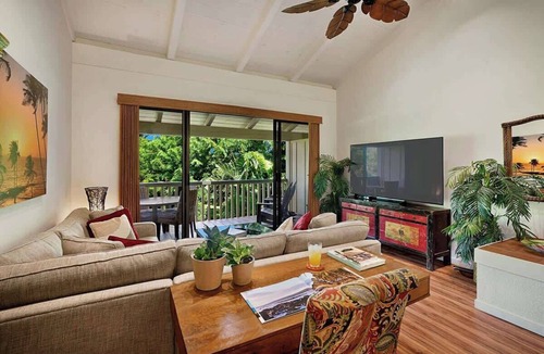 Poipu Apartment | NEW A/C - Two Bedroom Sleep 6 with Pool steps to Ocean and Amazing Sunsets!