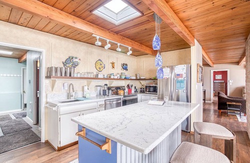 South Beach House | Oceanfront Luxury: Hot Tub, 98" Theater, Game Room & Direct Beach Access