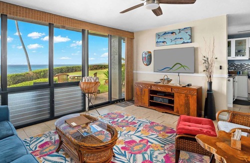 Poipu Condo | Poipu Makai D1 By Parrish Kauai - oceanfront views & watch turtles from your lan