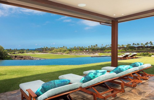 Kaupulehu House | Premier 5BR Hualalai Estate—Infinity Pool, 2 Golf Carts, Ocean Vistas
