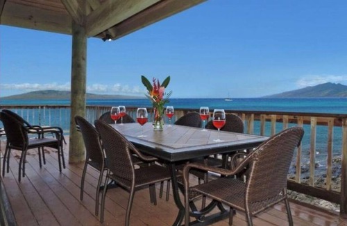 Napili Villa | Private Ocean Front Villa on Turtle Cove, Napili. Spectacular views. 5BR, A/C