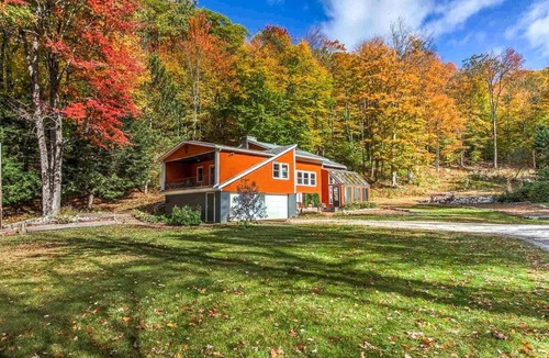 Mendon House | Winter Lore — 26 Private Acres, Game Room, Hot Tub & Pet-Friendly Near Killington
