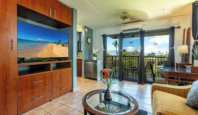 109.00 OceanView, Full-Size W/D, Dishwasher, 55"TV, Hotel-Zone, Beach across St, in Kihei