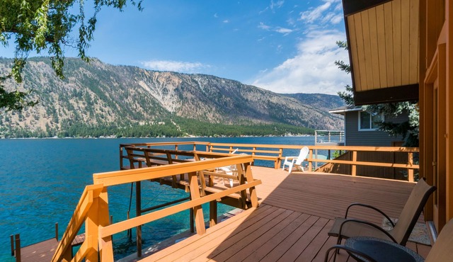 Amazing lakefront home with 140-feet of waterfront, WiFi, & enclosed yard in Manson