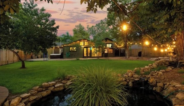 Backyard Oasis near RedRocks Pond, HotTub, FirePit, GameRoom & Vibes in Wheat Ridge