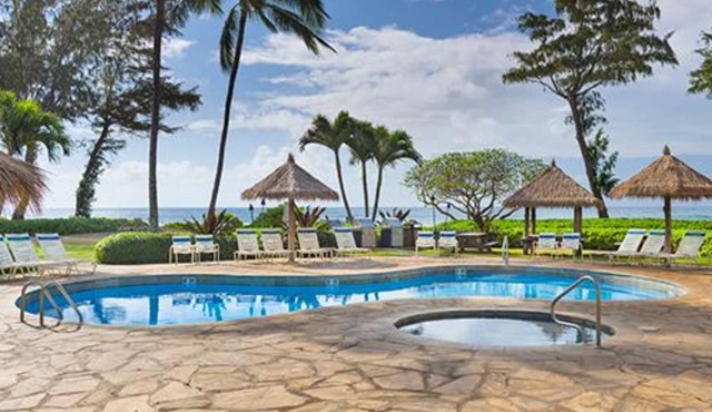 Beachfront is set amid palm trees on 6 acres of beautifully landscaped gardens!