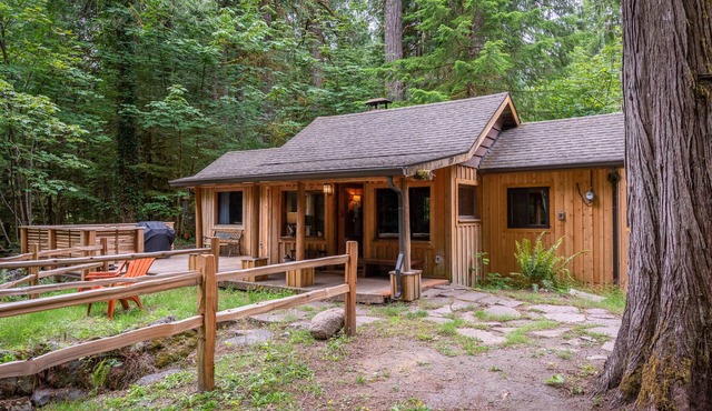 Cozy cabin in the Woods, Hot tub, secluded, walk to ZigZag River ! in Rhododendron
