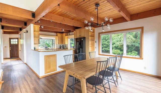 Deception Pass home with forest and bay views in Oak Harbor