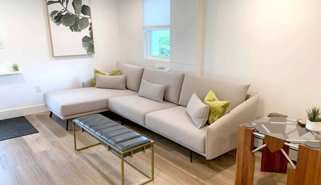 Fresh + Modern Garden Level Kittery Studio in Kittery