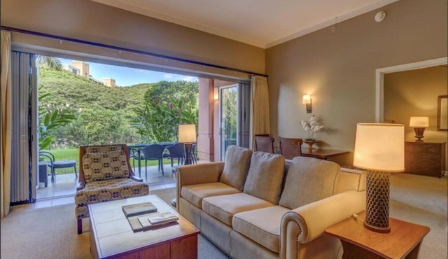 GROUND FLOOR DIRECT ACCESS with private outdoor yard space luxury resort condo