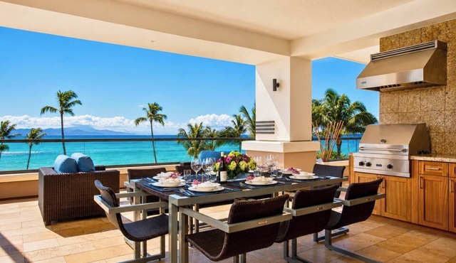 Kapalua Bay Resort | Ocean View 6 BR | Car Incl. w/6+ Nights | MON ML-1231 by KBM