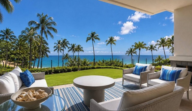 Kapalua Bay Resort | Ocean View 6 BR | Car Incl. w/6+ Nights | MON ML-3807 by KBM