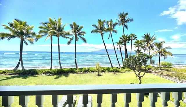 Legal STR Hotel Zoned Lahaina Shores Beachfront OceanView Tropical Escape