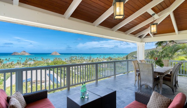 Makani Moana~Lanikai ~ Spectacular Ocean+Mokulua Islands Views + A/C