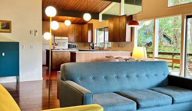 Mid-Century Modern Getaway in the Woods in Anderson Island