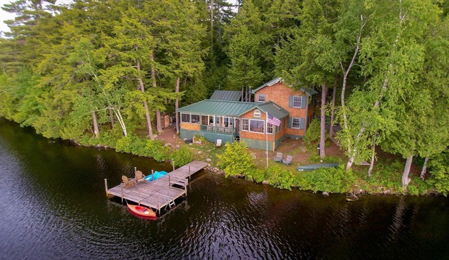 One Of Belgrade Lakes Best Kept Secrets, Very Private & 10 Feet From Waters Edge in Mt Vernon