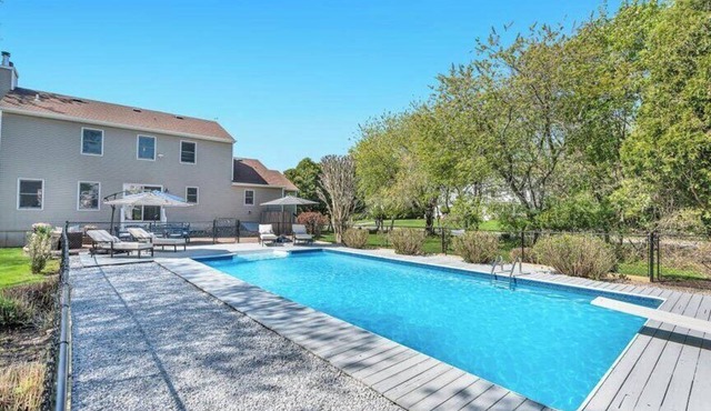Relaxing Greenport Escape with a Fenced Pool, Private Beach with Mooring. in Greenport