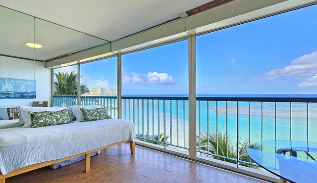 Sans Souci 303 ☘ Beachfront Studio Condo —Monthly Rental