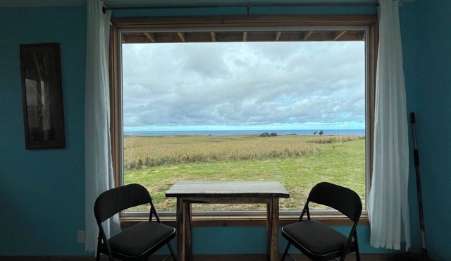 Scenic view of the ocean in Naalehu
