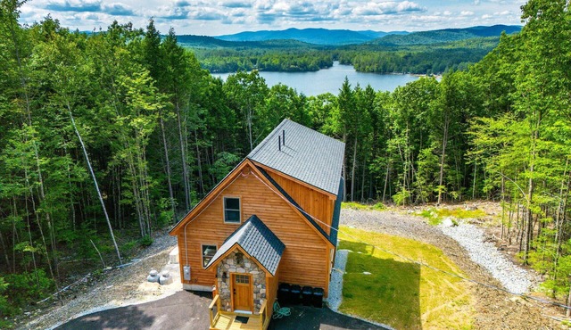 Secluded Cabin with Hot Tub, Views, & EV Charger in Bryant Pond