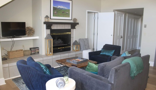 SUMMERTIME IN THE MOUNTAINS! 1BR/2Bth -VIEWS, garage parking, fireplace, balcony in Telluride
