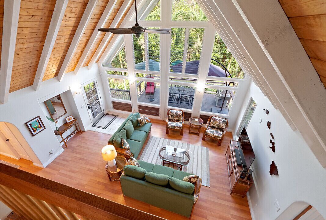 Keaau House | Tropical, Hawaiian-style A-frame Home