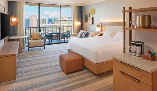 Rainbow King Room with Partial Ocean View