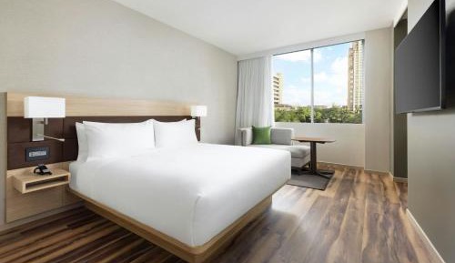 King Room with City View and Roll-In Shower - Mobility Accessible