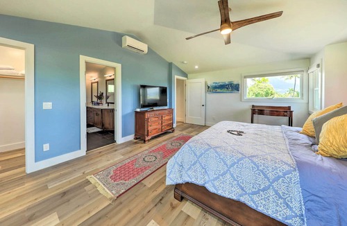 Princeville Cottage | Spacious Kauai Getaway < 1 Mi to the Ocean!