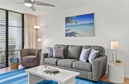 Waialee Condo | Ground Floor Beach Condo Spectacular Views AC in Bedroom 30 day Minimum Rental