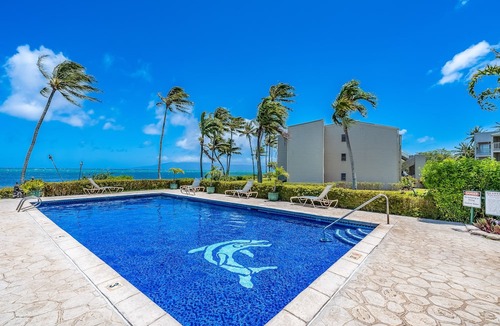 Ualapue Apartment | Ocean-view condo with private balcony, washer/dryer, & shared pool/tennis courts