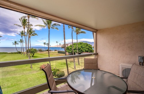 Kihei Condo | Leinaala Oceanfront #304 Oceanfront Condo with Panoramic Ocean Views! A/C
