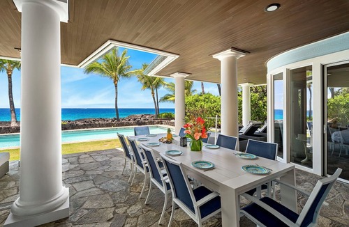 Kailua-Kona House | Kona Blue: Secluded Beachfront Home w/Private Pool, AC & Ocean Views