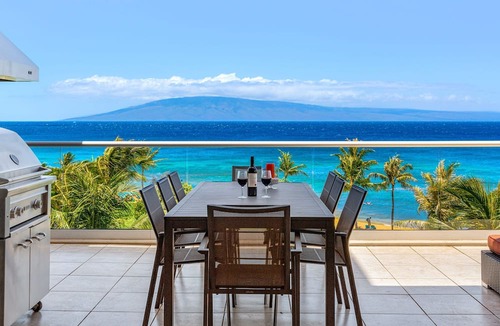 Honokowai Condo | Maui Resort Rentals: Honua Kai Konea 550 – 5th Floor Ocean Front Crown Jewel 3BR w/B.B.Q on Balcony