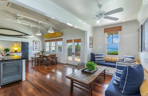 Anahola House | Large Gated Oceanfront Estate ~ Secluded on a beach, safe all year TVNC-4185