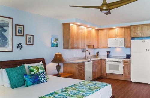 Honokowai Apartment | Luxury oceanfront studio with spacious lanai
