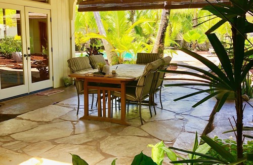 Keaau House | Swimming Pool, Observation Deck, and Palm Trees