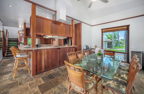 Princeville House | FLASH 15% OFF SALE! Stunning Tri-level Villa - Outdoor Lava Rock Shower w/Lanai