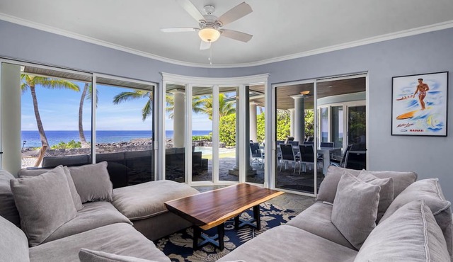 Kona Blue: Secluded Beachfront Home w/Private Pool, AC & Ocean Views