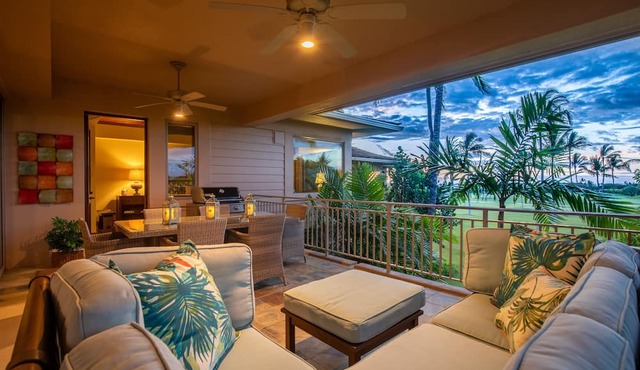 Hualalai Fairway Villa 104D - overlooking the 15th tee in Kailua-Kona