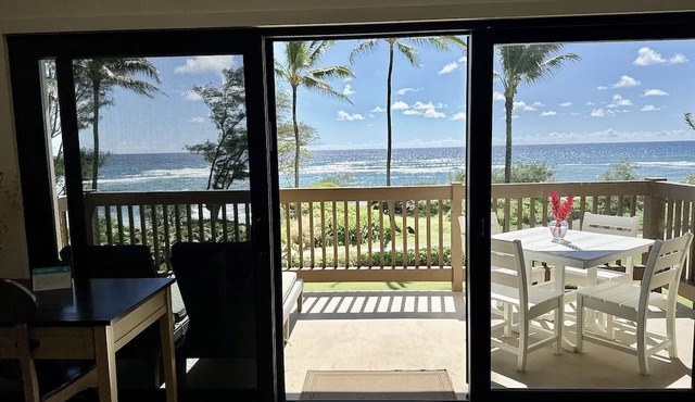 Oceanfront, Ocean-View, Steps to Beach, Kaha Lani Resort #221, Wailua Golf